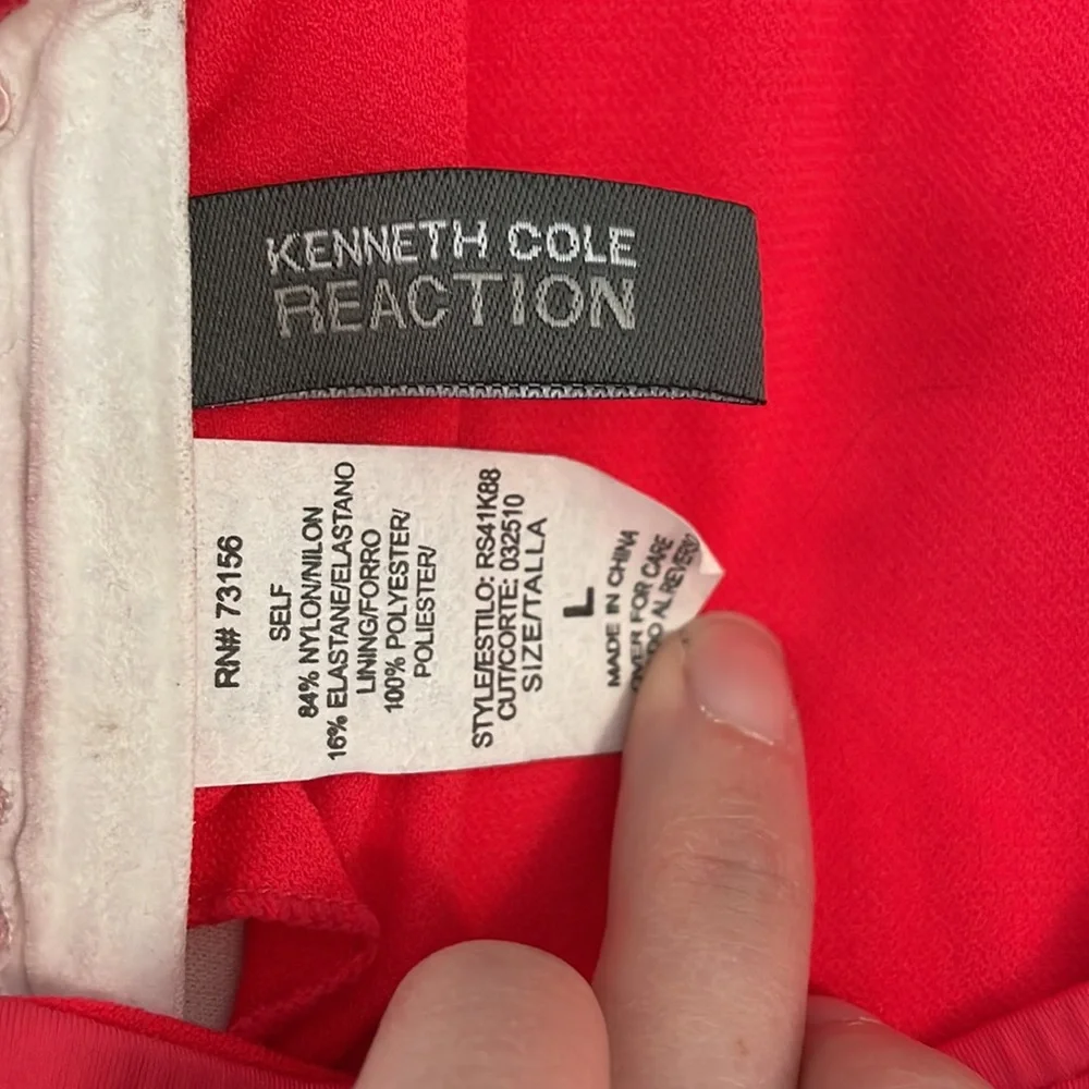 Kenneth Cole Reaction Coral Tankini Top Large - Picture 3 of 4